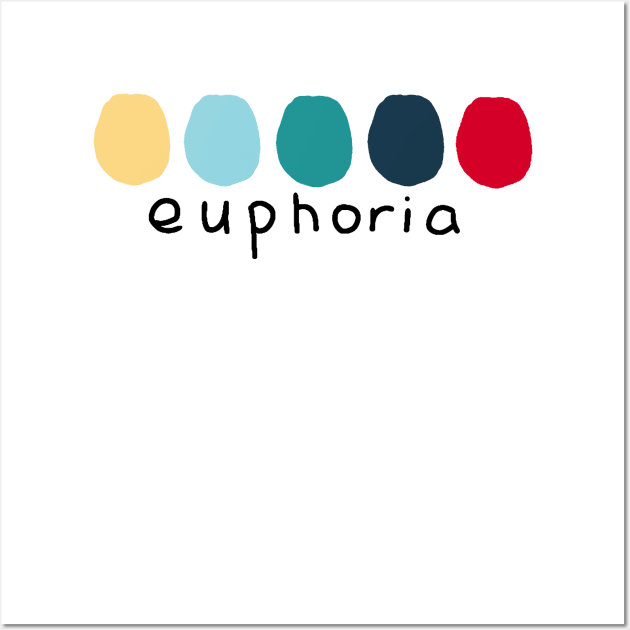 Euphoria BTS JK Color Palette Wall Art by aaalou